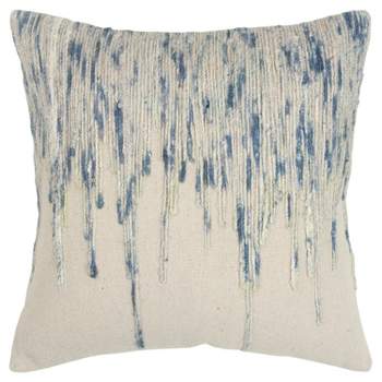 20"x20" Oversize Square Throw Pillow Blue - Rizzy Home