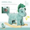 Whisen Kids Plush Triceratops Rocking Toy with Soft Body, Riding Rocker Chair for 36-72 Months - Green - 2 of 4