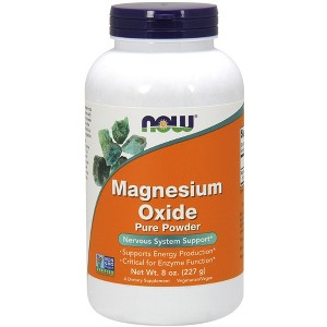 Magnesium Oxide Powder by Now Foods  -  8 oz Powder - 1 of 2