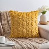 REGALWOVEN Flower Pattern Plush Jacquard Modern Throw Pillow Covers for Home Decoration 18 x 18 Inch 2 Pcs - 2 of 4