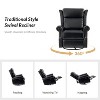 Lauren Genuine Leather Manual Swivel Glider Recliner|HULALA HOME - 4 of 4