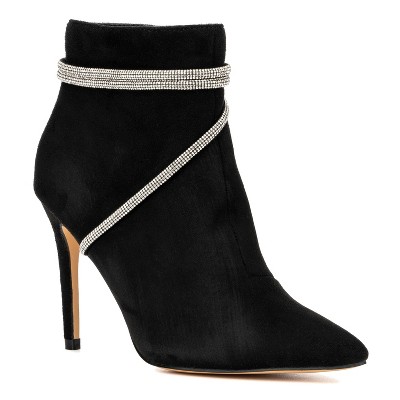 New York & Company Women's Georgette Bootie - 7.5, BLACK