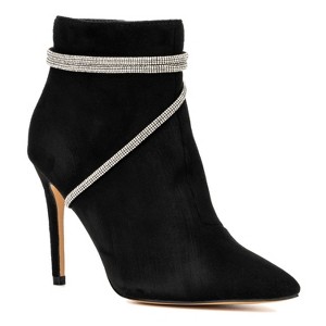 New York & Company Women's Georgette Bootie - 7.5, BLACK - 1 of 4