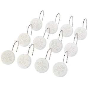 The Lakeside Collection Beach Stripe Bath Collection - Set of 12 Shower Hooks 12 Pieces - 1 of 2