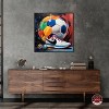 Notoriart Colorful Soccer Sneaker Splash II Soccer Wall Art Framed - 2 of 4