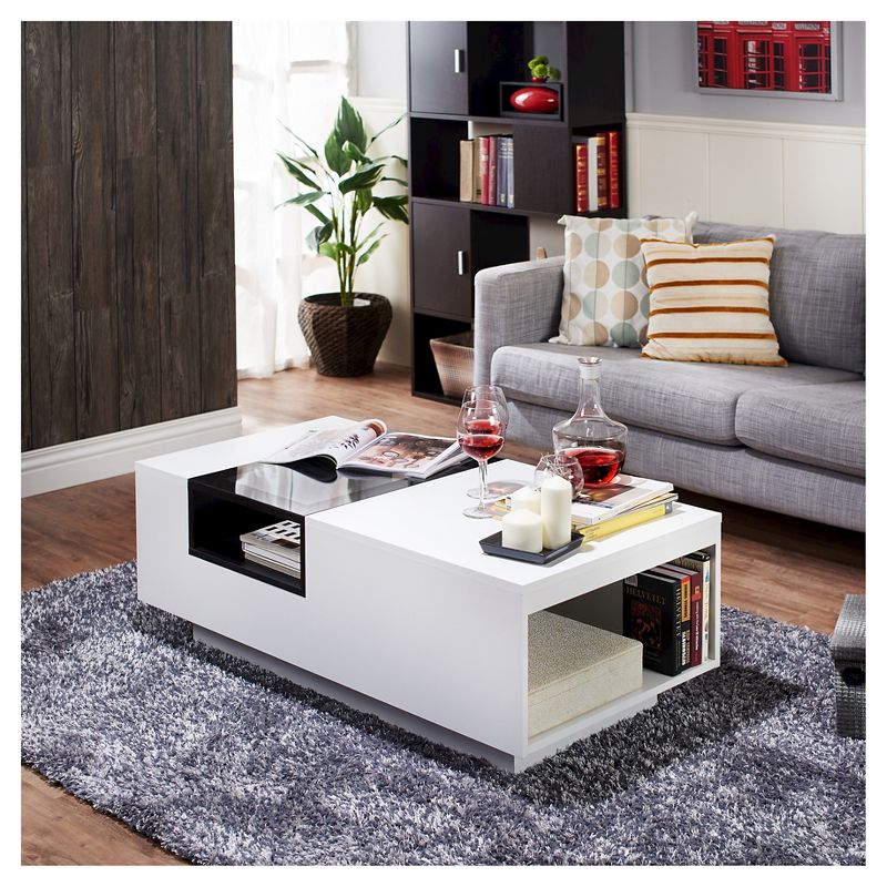 Camie Modern Two-Tone Coffee Table White - HOMES: Inside + Out, 3 of 8
