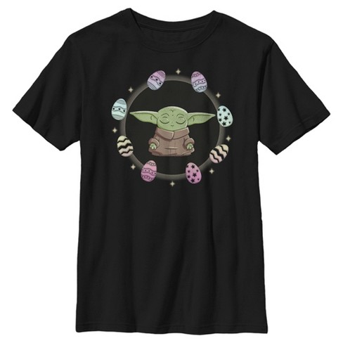 Boy's Star Wars The Mandalorian Grogu Easter Egging Around T-Shirt - image 1 of 4