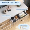 Whizmax 6 Drawers Dresser for Bedroom, Modern Closet Chest with Waveform Fluted Dresser, For Hallway Closet Bedroom Living Room - 3 of 4