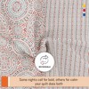 Color Sense 100% Cotton Percale Printed 3-Piece Duvet Cover Set - 4 of 4