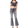 Women's Mid Rise Flare Jeans - RISEN - 4 of 4