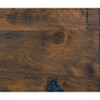 Vynxaria Classic Transitional Nightstand - Burnished Brown Finish,Solid Rubberwood,2 Dovetail Drawers,Antique Brass Pulls, Rustic Bedroom Side Table - 3 of 4