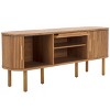 Tealla 2 Tambour & 1 Glass Lift Door Media Stand - MED9635 - Safavieh - 3 of 4
