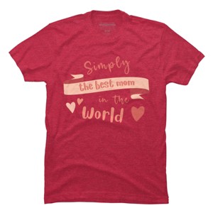 Men's Design By Humans Mother's Day Simply the Best Mom Banner By BoogieCreates T-Shirt - 1 of 2