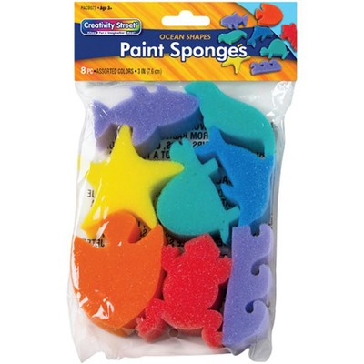 Creativity Street  Ocean Paint Sponge, 3 in, pk of 8