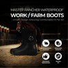 Master Rancher Work or Farm Boots Unisex Men's 13 Women's 15 Resistant To Water Heavy Duty Molded Rubber Sole for Rugged Terrain, Black - 2 of 4