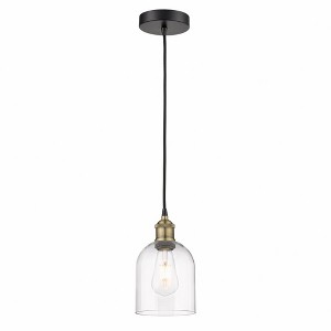 Bella - 1 Light Cord Hung Mini Pendant In Industrial Style-9.5 Inches Tall and 5.5 Inches Wide - 1 of 1