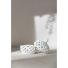 Gulches White Ceramic Lidded Jar with Lattice Design - Charming Home Decor - 4 of 4