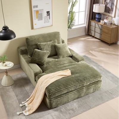 Aukfa Luxury Chenille Sofa With 4 Back Pillows, Versatile Centerpiece for Modern Living & Lasting Comfort for Living Room