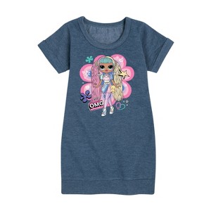 Girls' - LOL Surprise! - Candylicious Original Graphic Short Sleeve Fleece Dress - 1 of 4