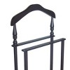 Proman Products Sakura Twin Valet with Wooden Hanger, Trouser Bar & Tie Bar, Walnut - 2 of 4