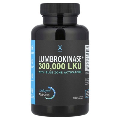 Humanx Lumbrokinase+ , 30 Veggie Capsules