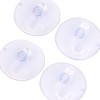 Unique Bargains Home Bathroom Wall Window Plastic Suction Cup Hook Clear Blue 4 Pcs - 2 of 4