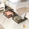 2 Pack Stackable Storage Containers Rolling Plastic Storage Bins - 3 of 4