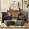 Giles Morden Upholstered Armchair with Removable Legs Storage Ottaman Set of 2|ART OF LIVING DESIGNS - 2 of 4