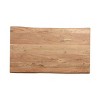GDFStudio Modern Industrial Acacia Wood and Iron Dining Table, Natural/Black - 4 of 4