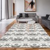 Indoor Outdoor Area Rug 5x8 Waterproof Plastic Straw Rug Stain & UV Resistant Easy to Clean Portable Outdoor Rug for Patio Backyard Beach Camping - 3 of 4