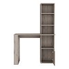 Gulches Writing Desk with Bookcase & Cabinet (Black/Light Gray) - Easy-Assemble, Pre-Drilled Holes, Sturdy Wood for Home Office - 2 of 4