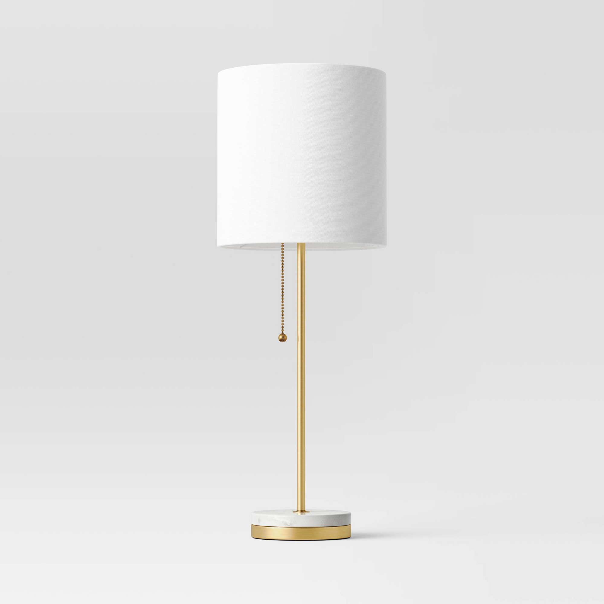 Hayes Marble Base Stick Lamp Brass - Threshold™