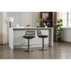Vynxaria Black Rattan Swivel Accent Chairs - Set of 2, Adjustable Counter Height - 4 of 4