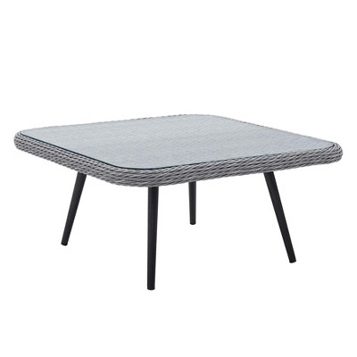 Modway Endeavor Outdoor Patio Wicker Rattan Square Coffee Table