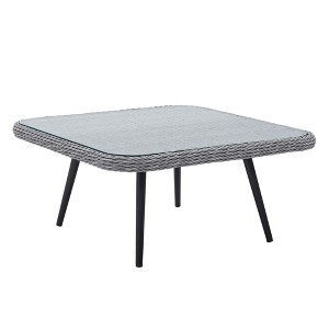 Modway Endeavor Outdoor Patio Wicker Rattan Square Coffee Table - 1 of 4
