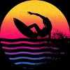 Men's Design By Humans Surfer Waves By clingcling Tank Top - 2 of 4
