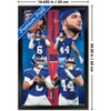 Trends International NFL New York Giants - Jaxson Dart & Cam Skattebo 25 Framed Wall Poster Prints - 3 of 4