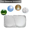 Unique Bargains Car Front Windshield Cover Protection Snow Ice Frost Freeze Sunshade 59"x33.4" - 2 of 4