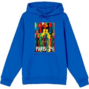 Colorful Human Collage Adult Long Sleeve Hoodie - 1 of 3