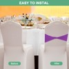Unique Bargains Polyester Strong Stretchability Wedding Party Chair Sashes 100 Pcs - 4 of 4