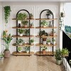 71" Arched 5-Tier Bookshelf - Open Metal Display Shelf for Plants & Books, Freestanding Storage for Living Room, Bedroom, Office - 3 of 4
