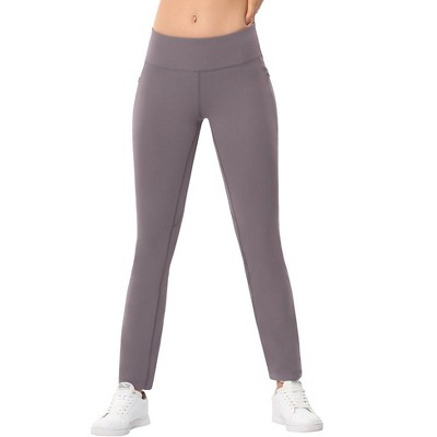 Women's High Waisted Workout Leggings with Zipper Pockets Athletic Yoga Pants Lounge Casual