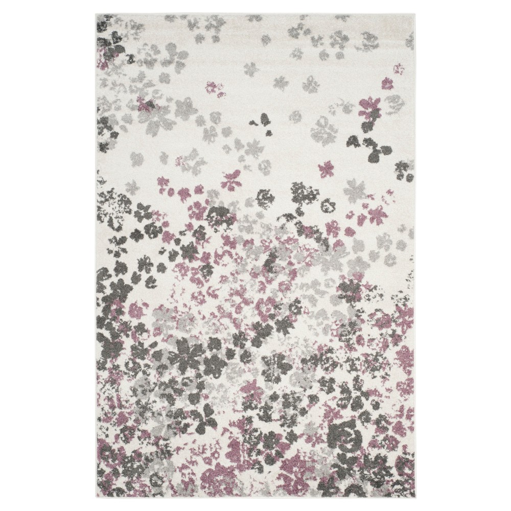 Mandi Area Rug - Ivory/Purple (5'1inx7'6in) - Safavieh