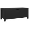 vidaXL Storage Box with Cushion Black 41.3"x15.7"x17.7" - 2 of 4