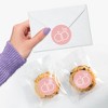 Big Dot of Happiness Pink Wedding Envelope Seal Stickers, Round Circle Stickers to Seal Cards, Announcement Envelope Seals - 120 Count - 4 of 4