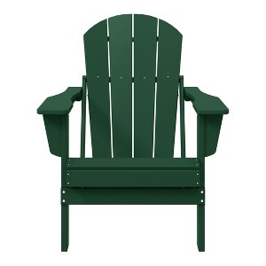 WestinTrends Malibu HDPE Outdoor Patio Folding Poly Adirondack Chair - 1 of 4