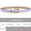 Elerevyo Women Skinny PU Leather Waist Belts with Gold Metal Buckle for Dress Jeans 1 Pc - 4 of 4