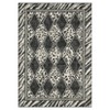 Modern Washable Area Rug, Checkered Leopard Print Floor Cover with Non Slip Backing, Low Pile Stain Resistant Indoor Carpet - 3 of 4