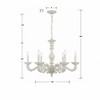 Crystorama Lighting Paris Market 6 - Light Chandelier in  Antique White - 3 of 4