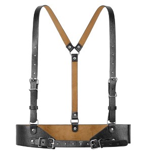 INSPIRE CHIC Women's Punk Waist Leather Strap Body Harness Gothic Wide Belts 1Pc - 1 of 4